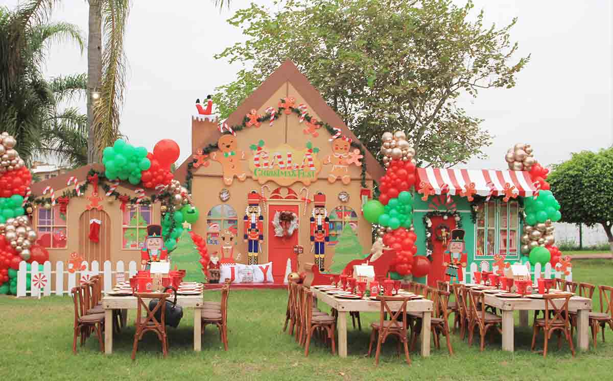 Asombrosa decoración con tema navideño