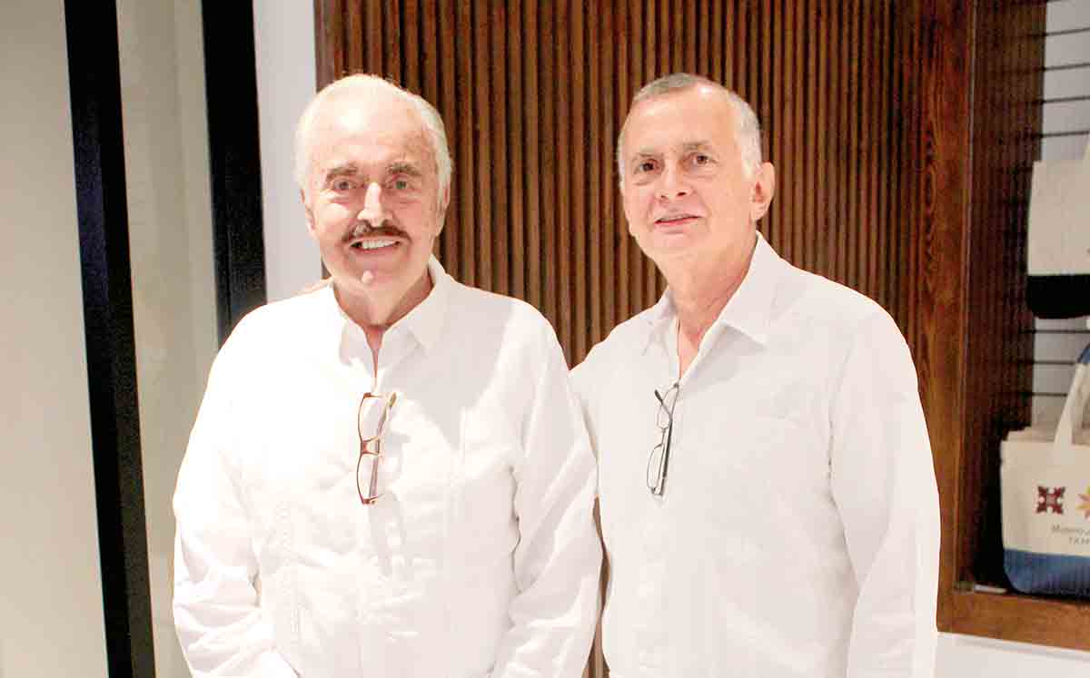 NICANOR FERNÁNDEZ Y CESAREO FERNÁNDEZ llegaron puntuales a la inauguración del Museo de la Ciudad Tampico