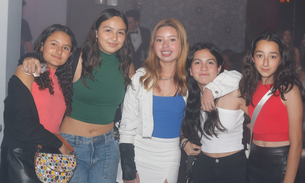 Elsa Fernández, Krista Trujillo, Fernanda Barrón, Clarisa Gutiérrez y Eliana Martínez / Foto: Daniel Saldívar