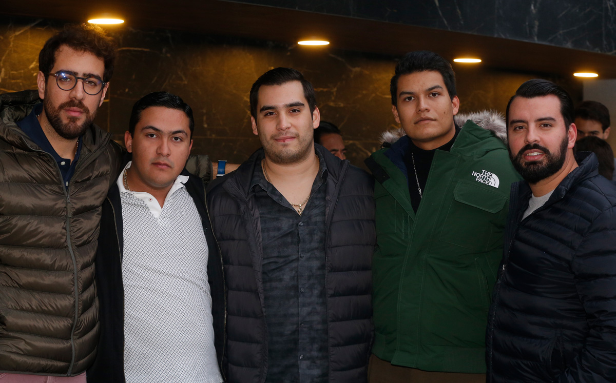 Luis Felipe Herrera, Daniel Hernández, Andrés Salinas, Héctor Martínez y Fabián Rodríguez / Foto: Daniel Saldívar