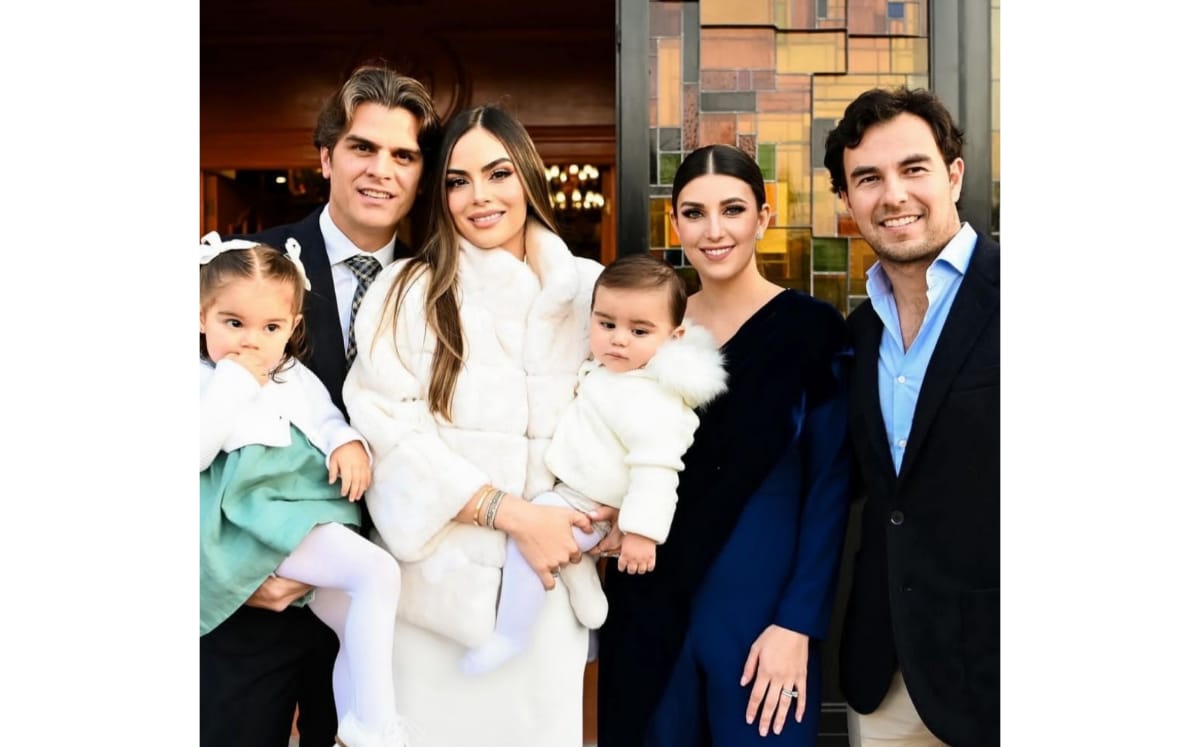 Checo Pérez y Carola Martínez bautizan al bebé de Ximena Navarrete (Instagram)