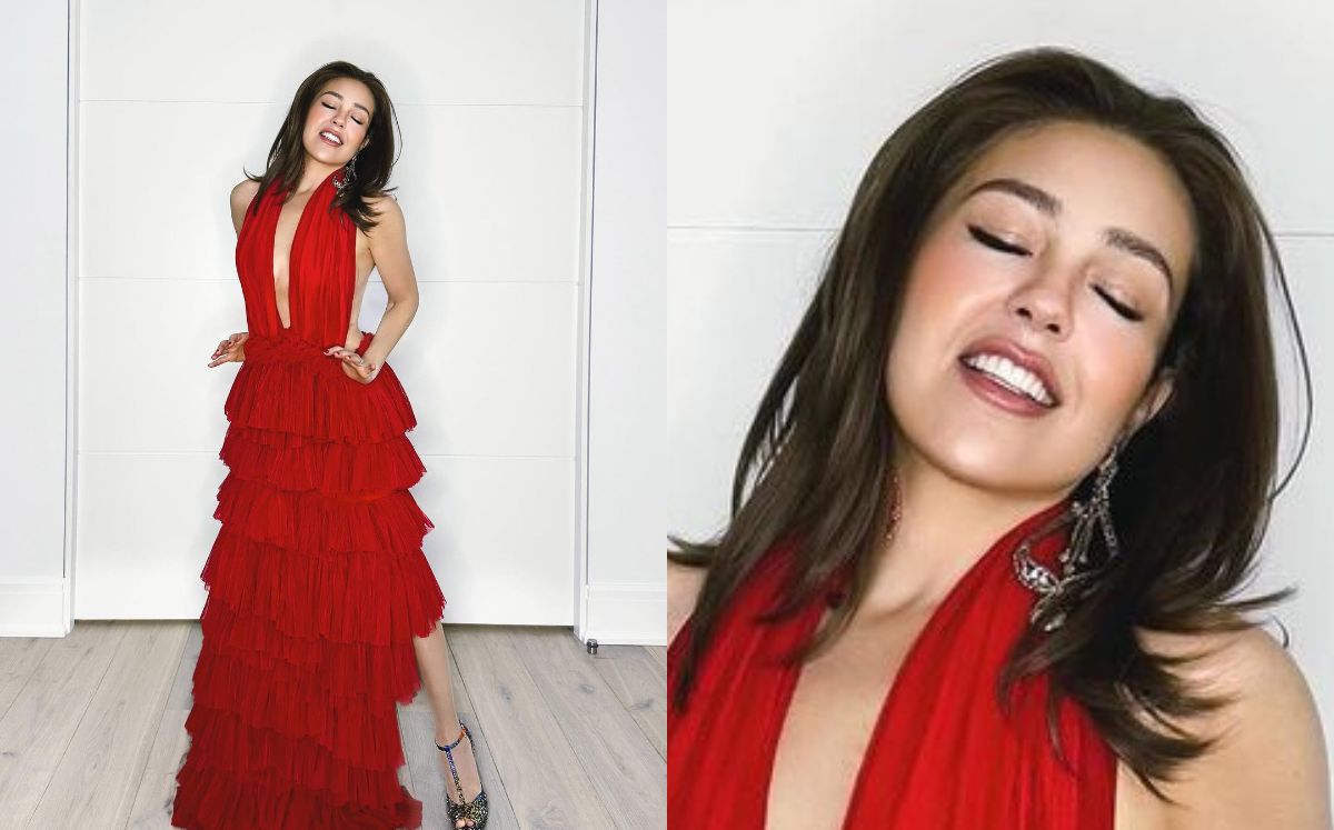 Thalía causa furor por exceso de retoques en sus fotos navideñas (Instagram)