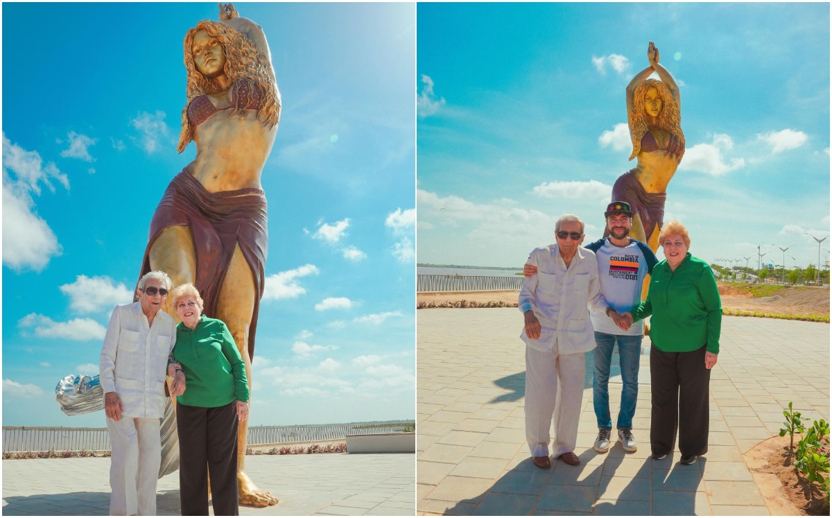 Shakira devela la estatua que hicieron en su honor en Barranquilla (Foto:Instagram)
