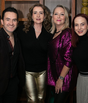 Luis Guajardo, Karla Ferrigno, Adriana Zavala de Cortázar y Mónica García de Moyeda / Foto: Daniel Saldívar