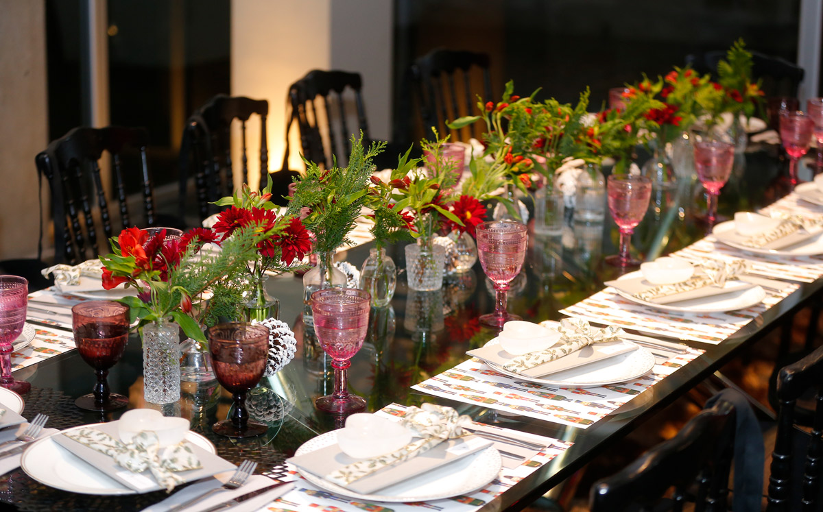 La mesa lista para la posada / Foto: Daniel Saldívar