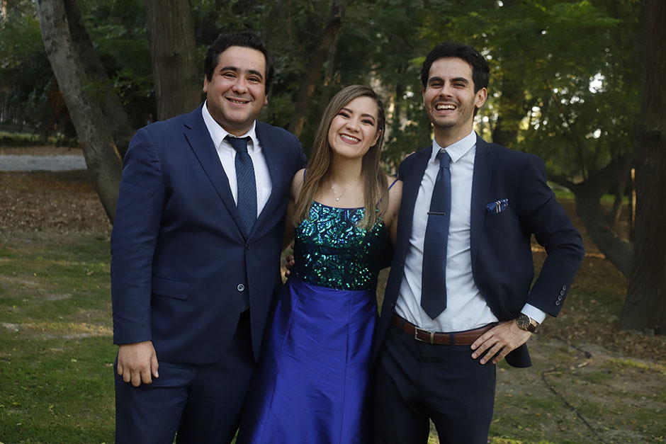 Christian Sotomayor, Issis Gutiérrez y Emiliano Lameiras