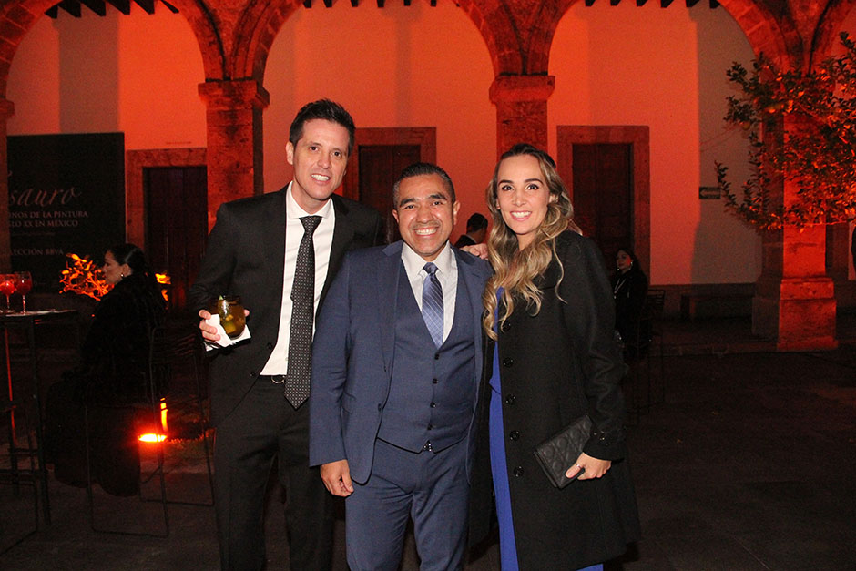Raúl Valdez, Daniel Espinoza Licón y Crissia Topete