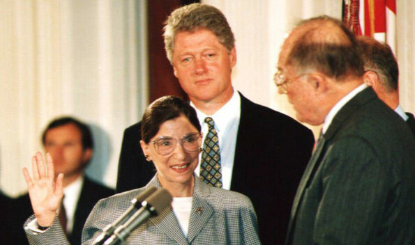 Bill Clinton fue quien la propuso como jueza para la Suprema Corte de Justicia.