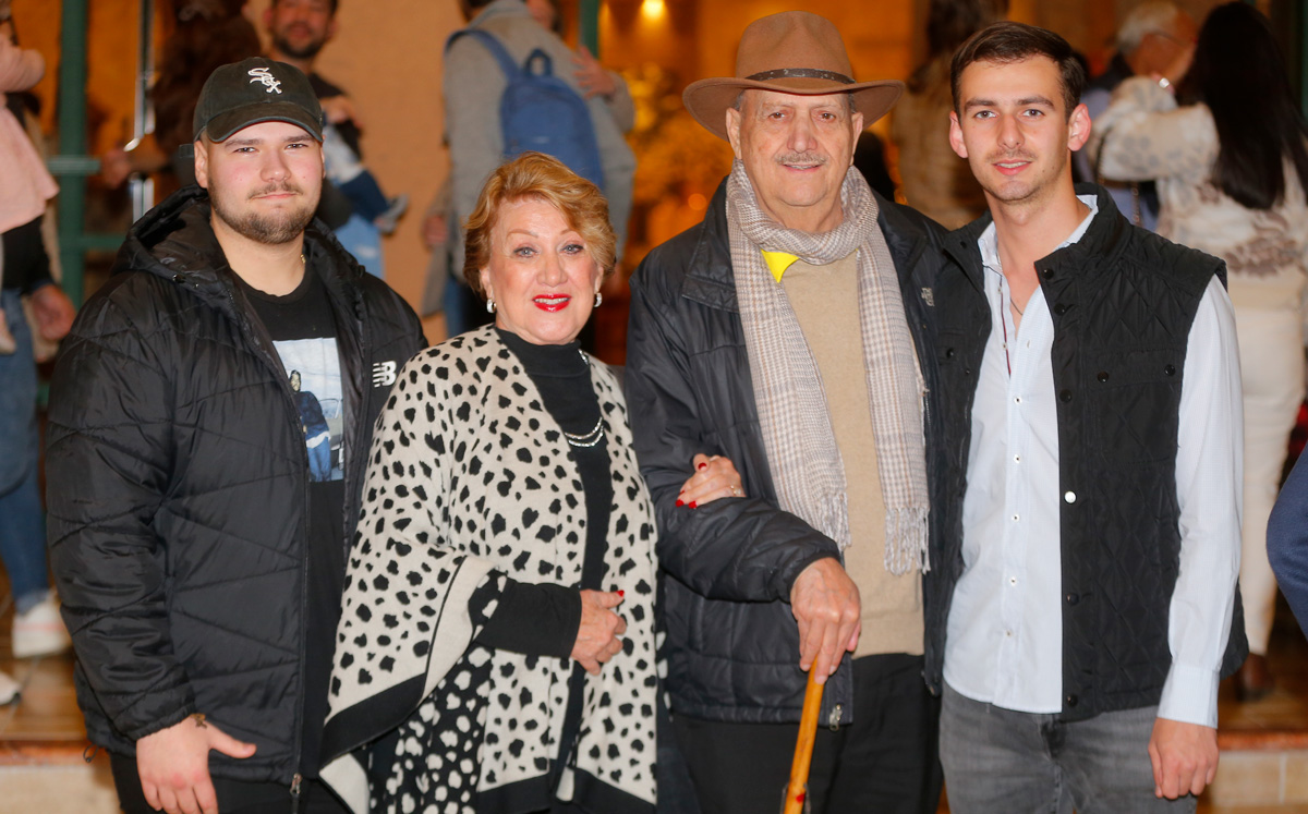 Eugenio Sagaón, Mary Sagaón, Jorge Sagaón y Jorge Sagaón / Foto: Daniel Saldívar