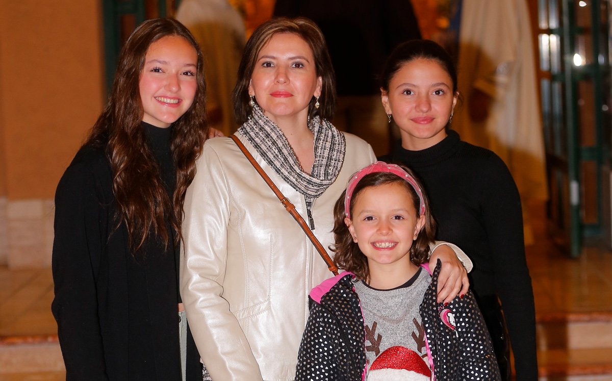 Romina Martínez, Pamela González, Amiel Martínez y Miranda Martínez / Foto: Daniel Saldívar