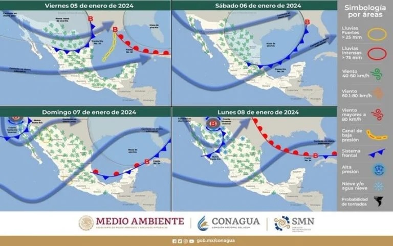 Frente Frío 24: Estados afectados con temperaturas bajas (Foto: Twitter)