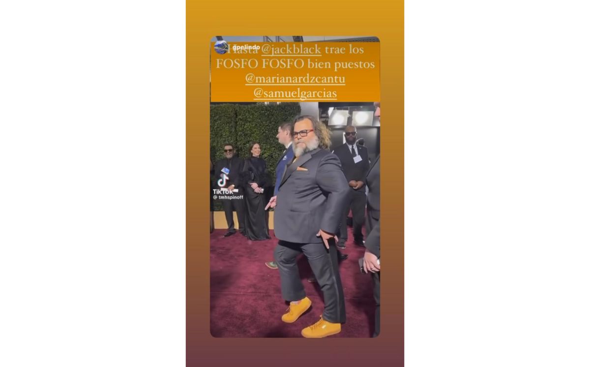 Mariana Rodríguez presume que Jack Black usa tenis 'fosfo fosfo' (Instagram)
