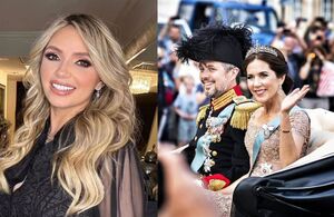 Angélica Rivera y la vez que conoció a los nuevos Reyes de Dinamarca (Foto: Redes Sociales)