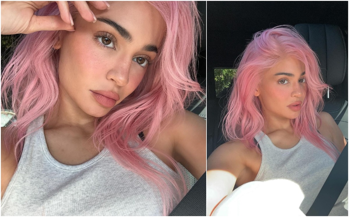 Kylie Jenner presume nuevo cambio de look con cabello ROSA (Foto: Instagram)
