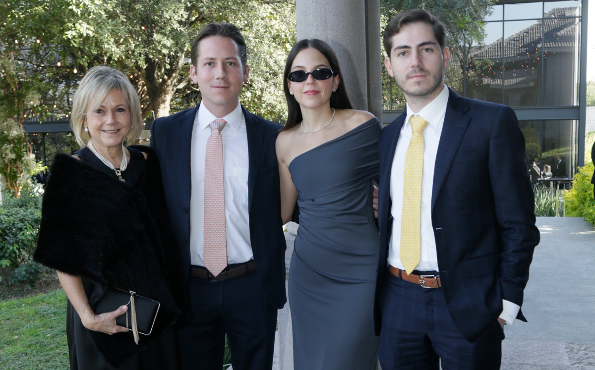 Ana Kuri, Eugenio Azcárraga, Paulina Serna y Alejandro Azcárraga / Foto: Omar Valdez
