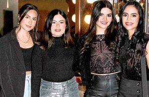 KAREN MENDOZA, PATY ÁLVAREZ, EMILY SALAZAR Y MARÍA ANDREA RODRÍGUEZ se reunieron para celebrar el fin de un gran año