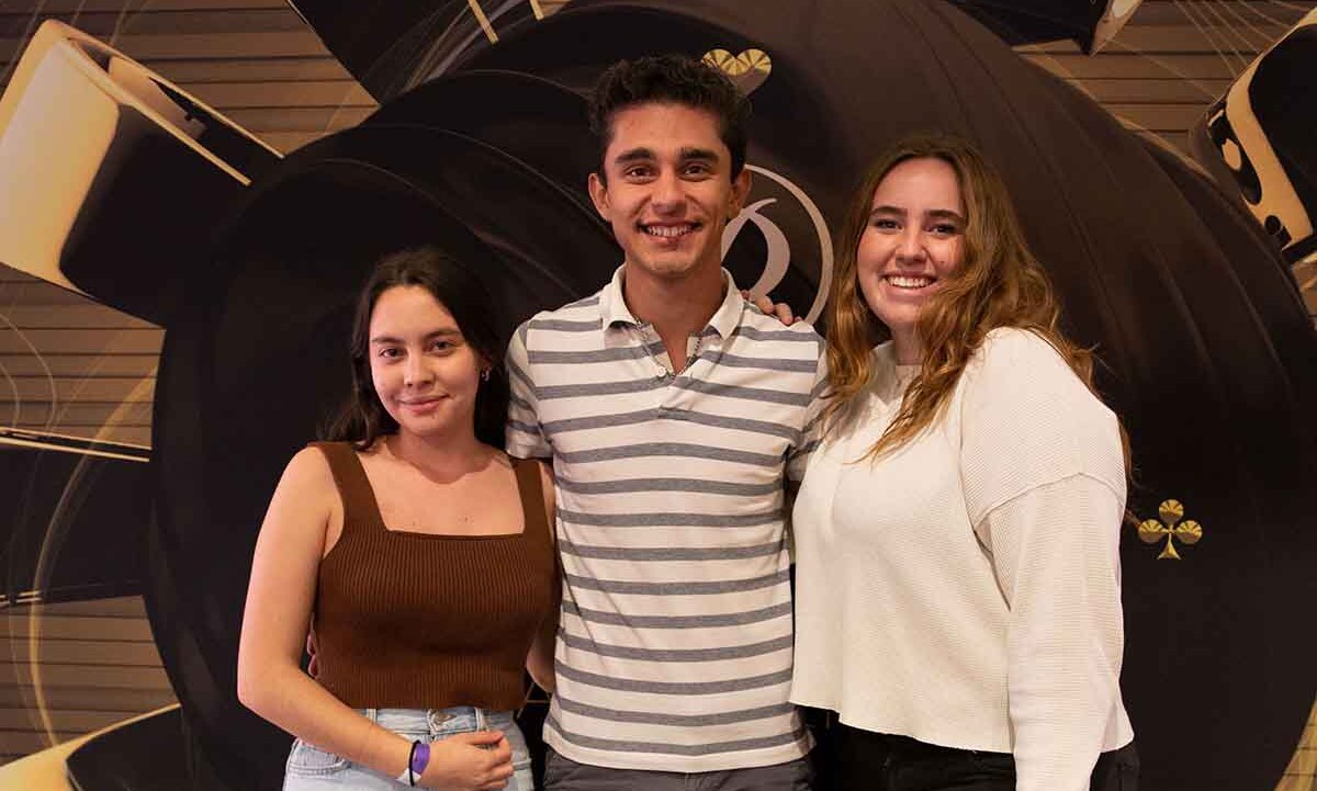 Carlota Hertera, Esteban Lugo y Sofía Llarena