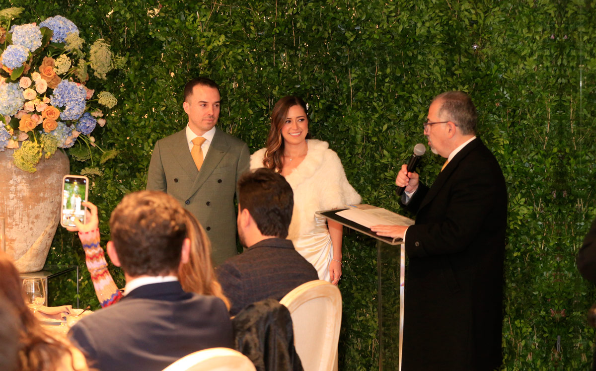 Andrea Garza y Lorenzo Belden celebraron su boda civil / Foto: Daniel Saldívar
