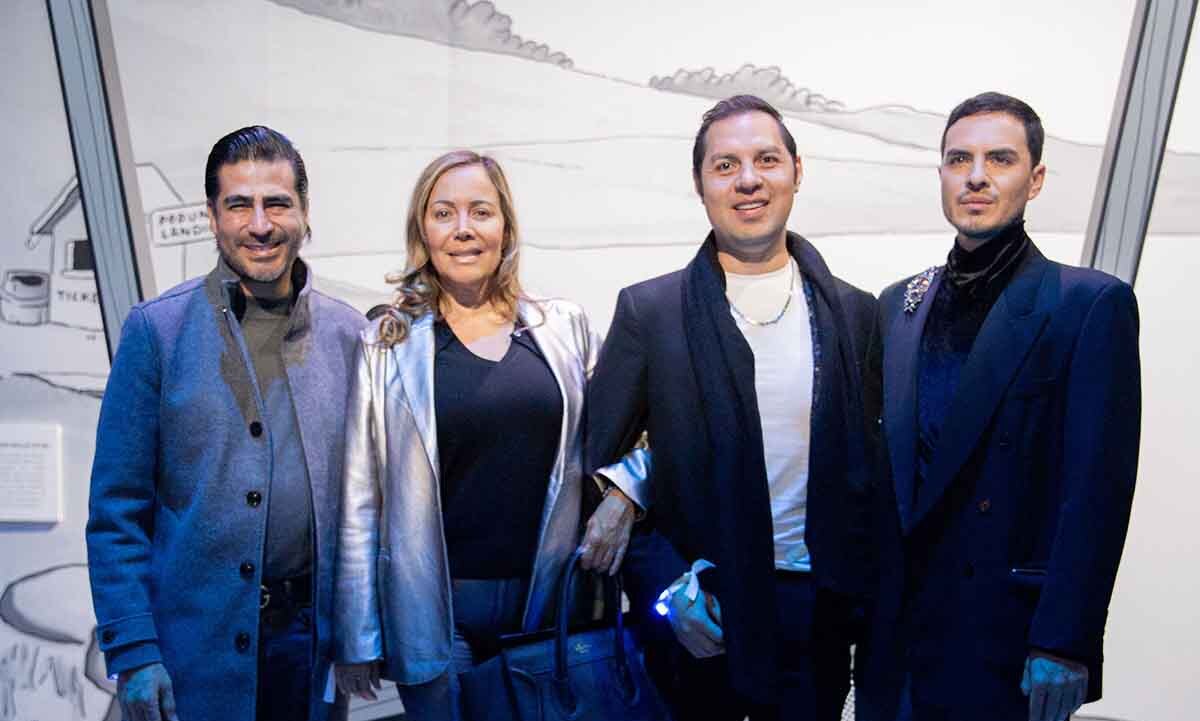 Isaac Rankurol, Tere Guzmán, Rafael Flores y Eddie James