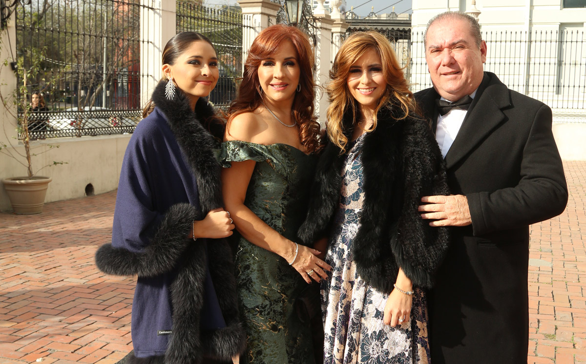 María José Ortega, Magaly de Villaseñor, Magaly de Treviño y Sergio Villaseñor / Foto: Roberto Alvarado