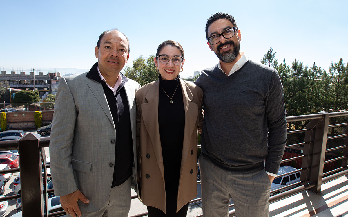 Luis Monte, Sharon López y Alejandro Contreras
