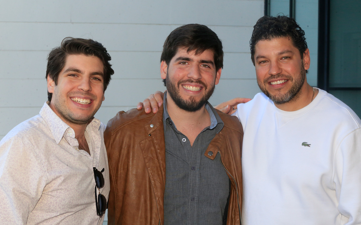 Alan Cuevas, Juan Pablo Cuevas y René Cuevas / Foto: Daniel Saldívar