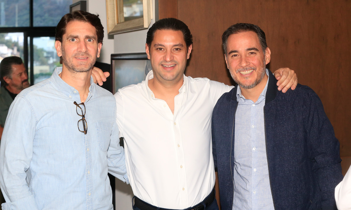 Marcelo Margáin, Adrián García Iza y Érick Martínez / Foto: Daniel Saldívar