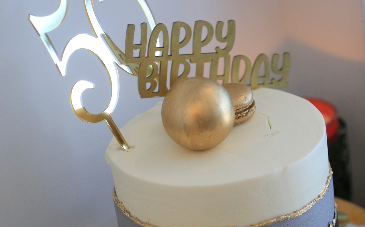 Pastel de cumpleaños / Foto: Daniel Saldívar
