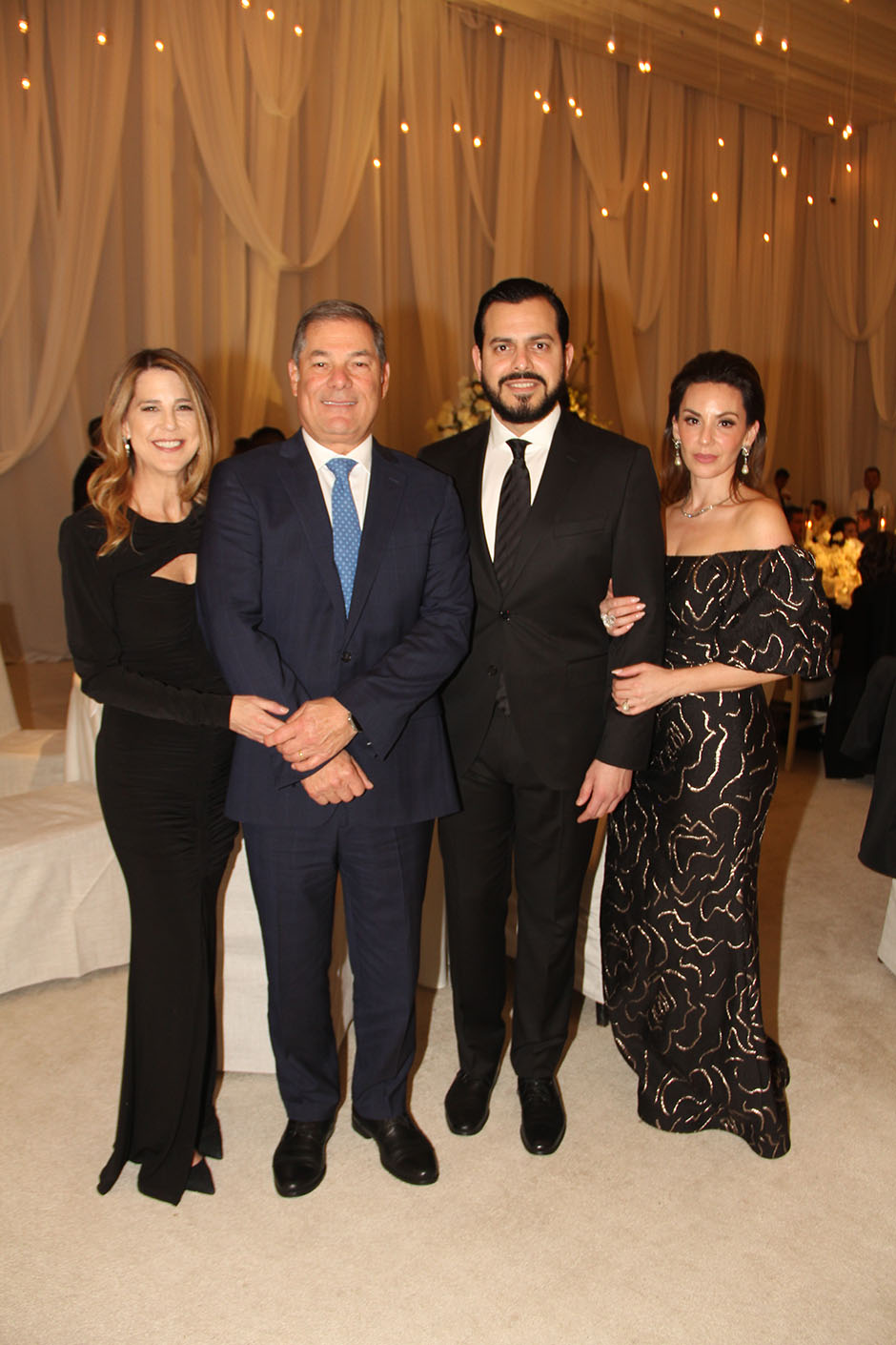 Regina Sad de Kaun, José Kaun, Sergio Ganem y Valentina Garza de Ganem