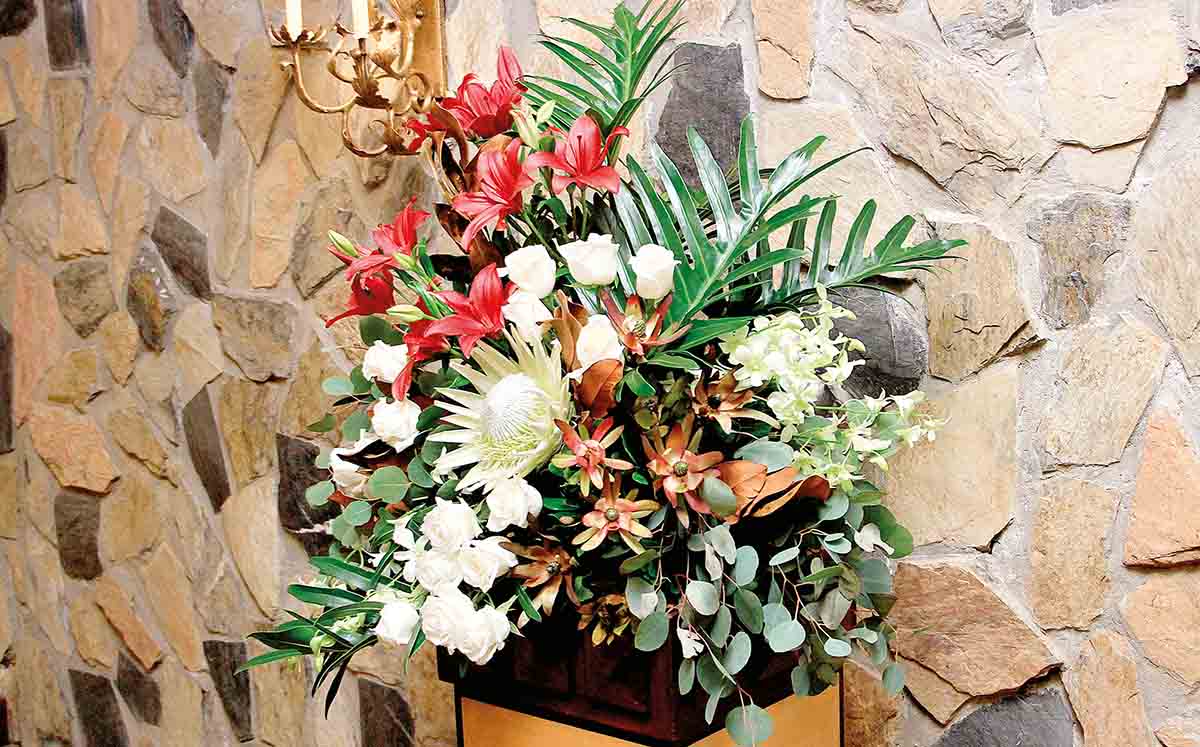 Detalles florales estuvieron a cargo de Elvira del Campo