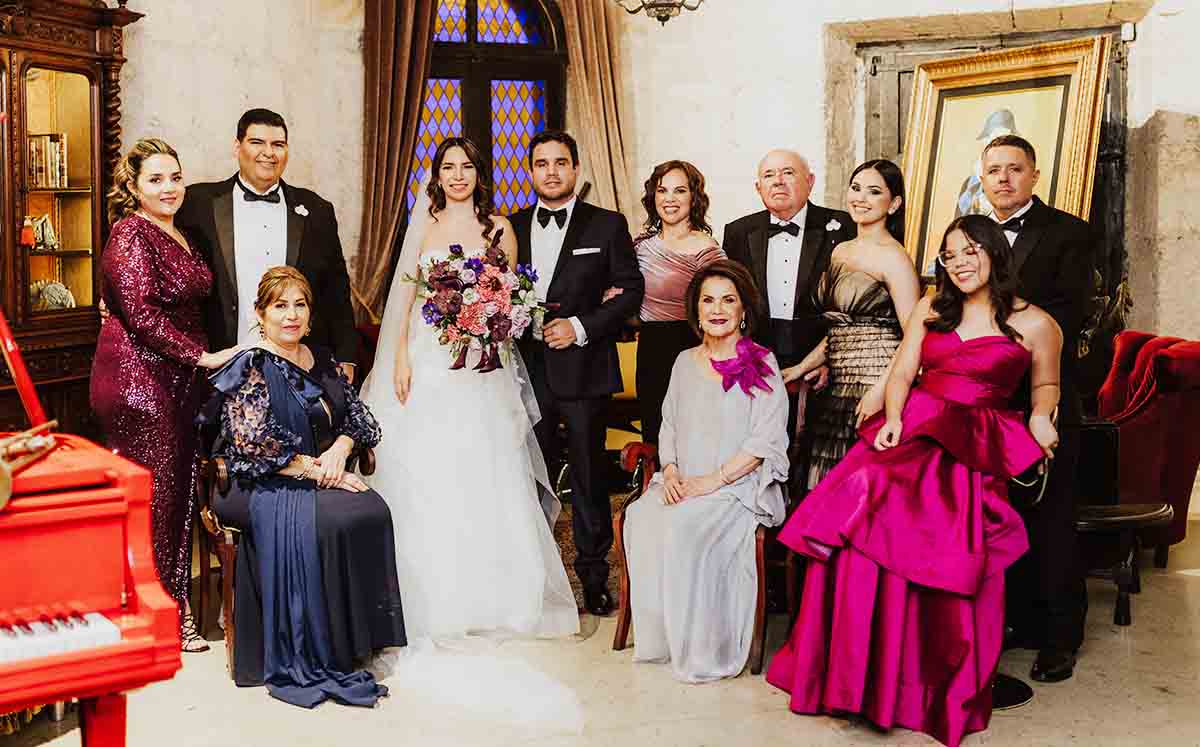 Familia de los novios