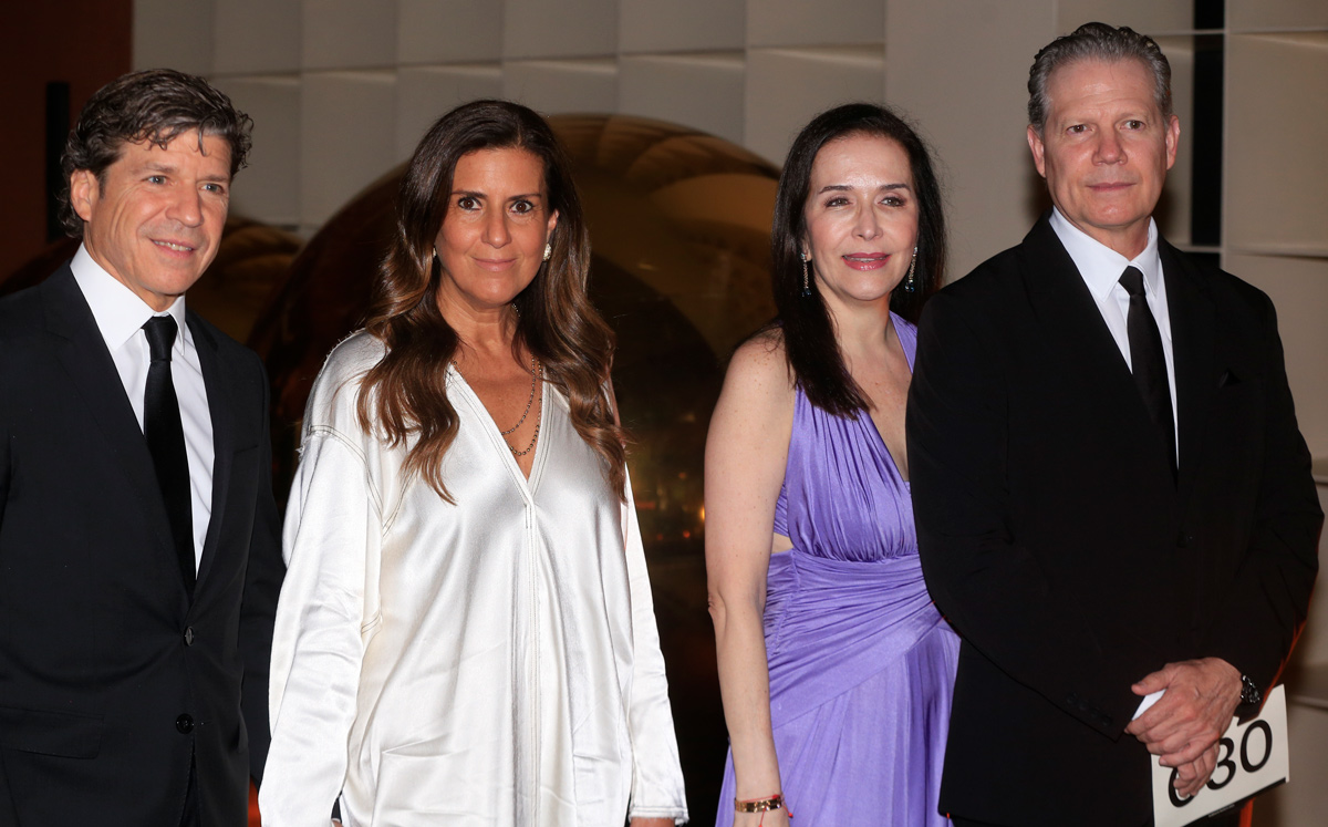 José Alberto Herrera, Claudia Farías de Herrera, Ninfa López de Jaime y Bernardo Jaime / Foto: Daniel Saldívar