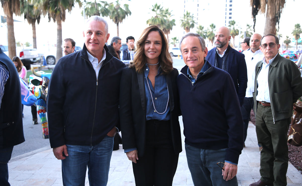 Román, Pilar y Eduardo