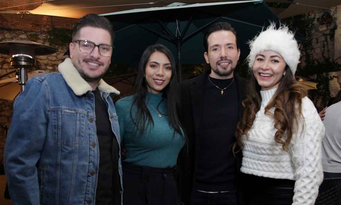 César de la Rosa, María Rivas, Alexis Ramírez y Magda Sorcia