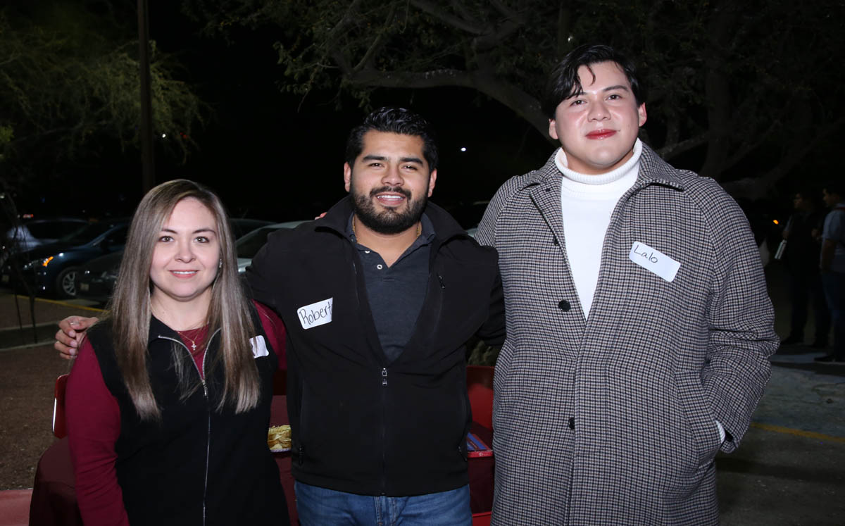 Lili, Roberto y Eduardo
