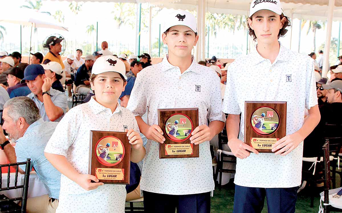 RICARDO AGUILAR, ANDRÉS AGUILAR Y CARLOS HINOJOSA fueron los indudables ganadores del torneo