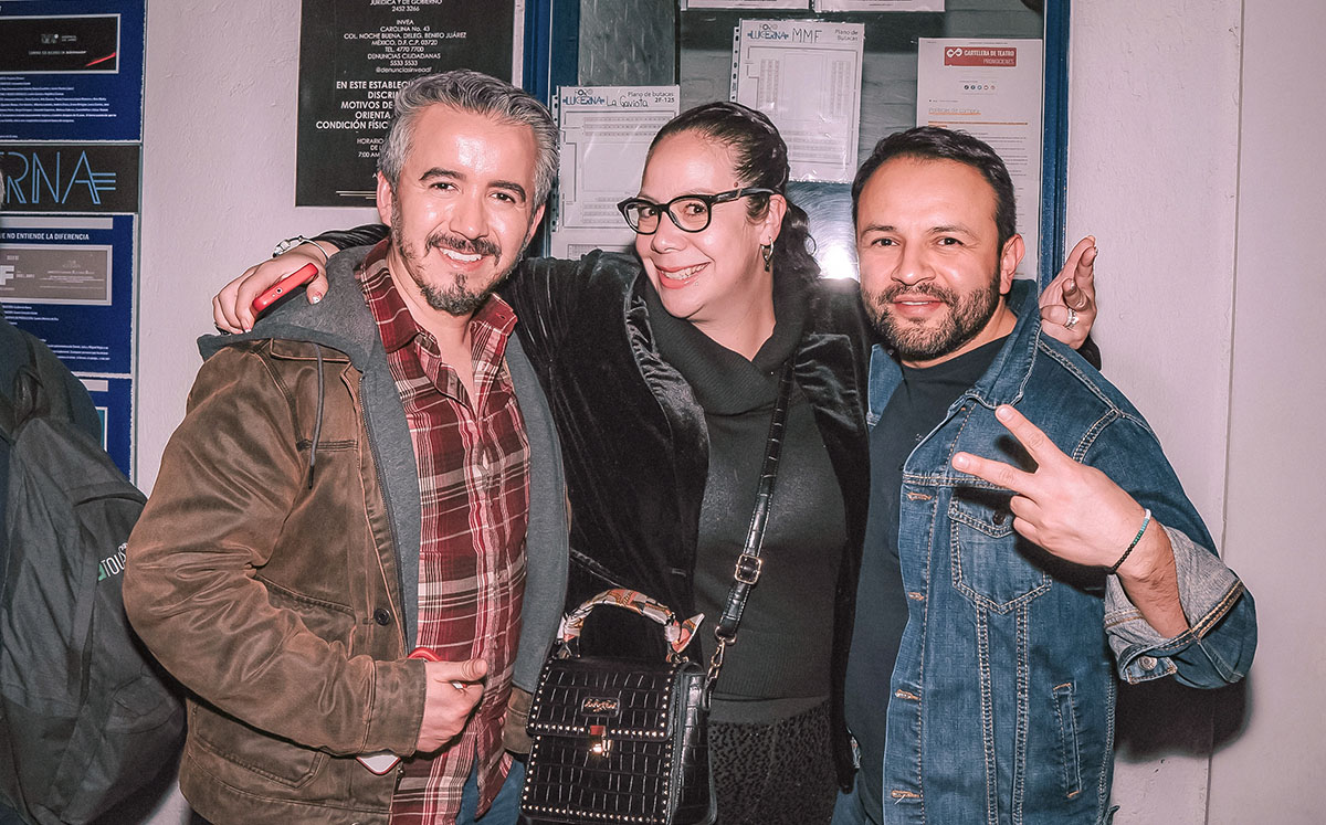 Leo Torres, Cintia Salas y Carlos Rodríguez