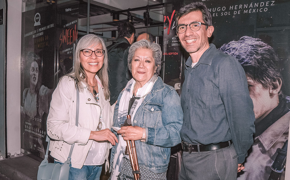 Sofía Juárez, Gloria Morales y Francisco Torres