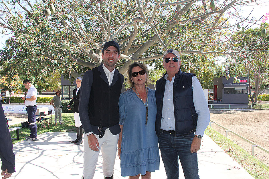 Andrés Berganza, Lilly Berganza y Jorge Berganza.