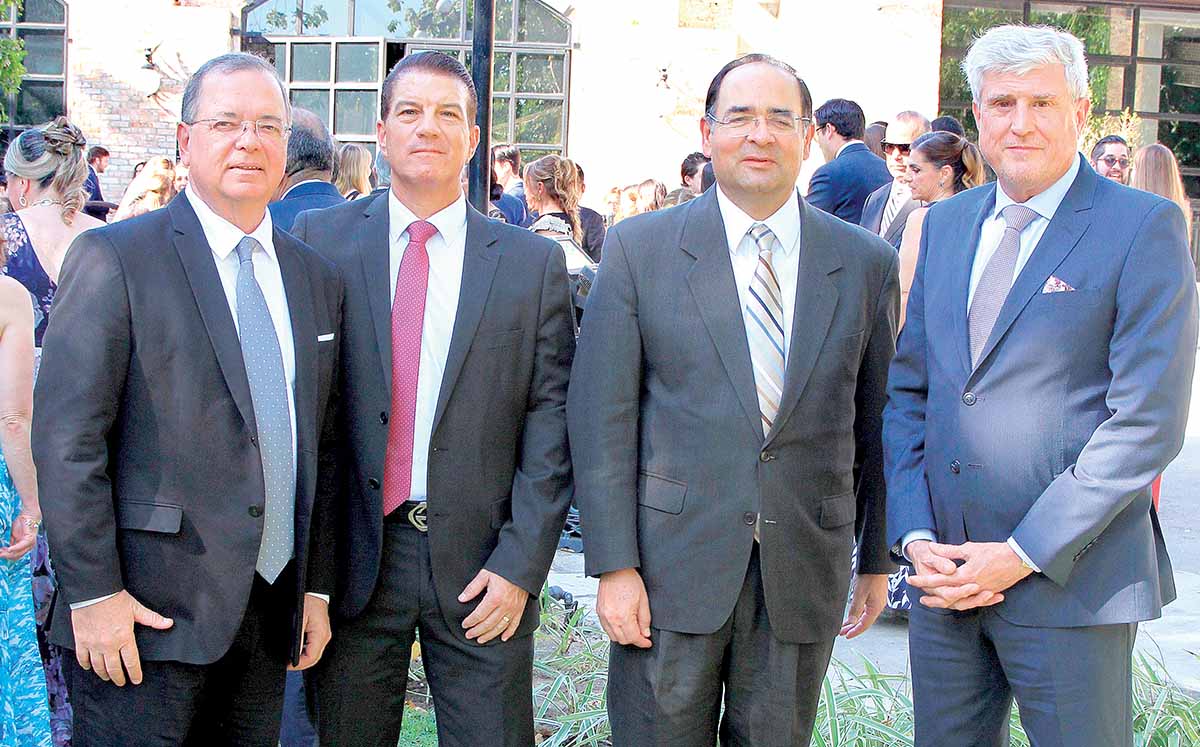 JESÚS FUEYO, JORGE MANZUR, ALEJANDRO RUIZ Y JAVIER HERRERO estuvieron presentes en la boda de Ana Cristina Cacho y Javier Ceballos