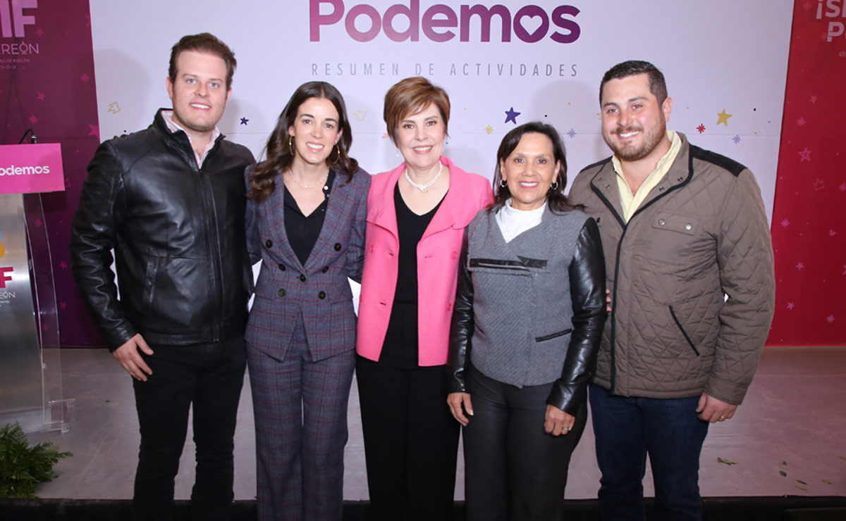 Ernesto, Paola, Selina, Liliana y Román