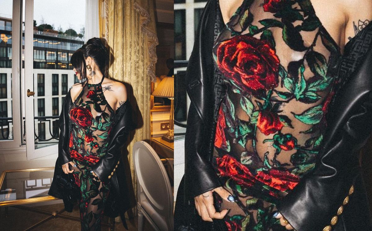 Cazzu desata rumores de embarazo en París con vestido transparente (Instagram)