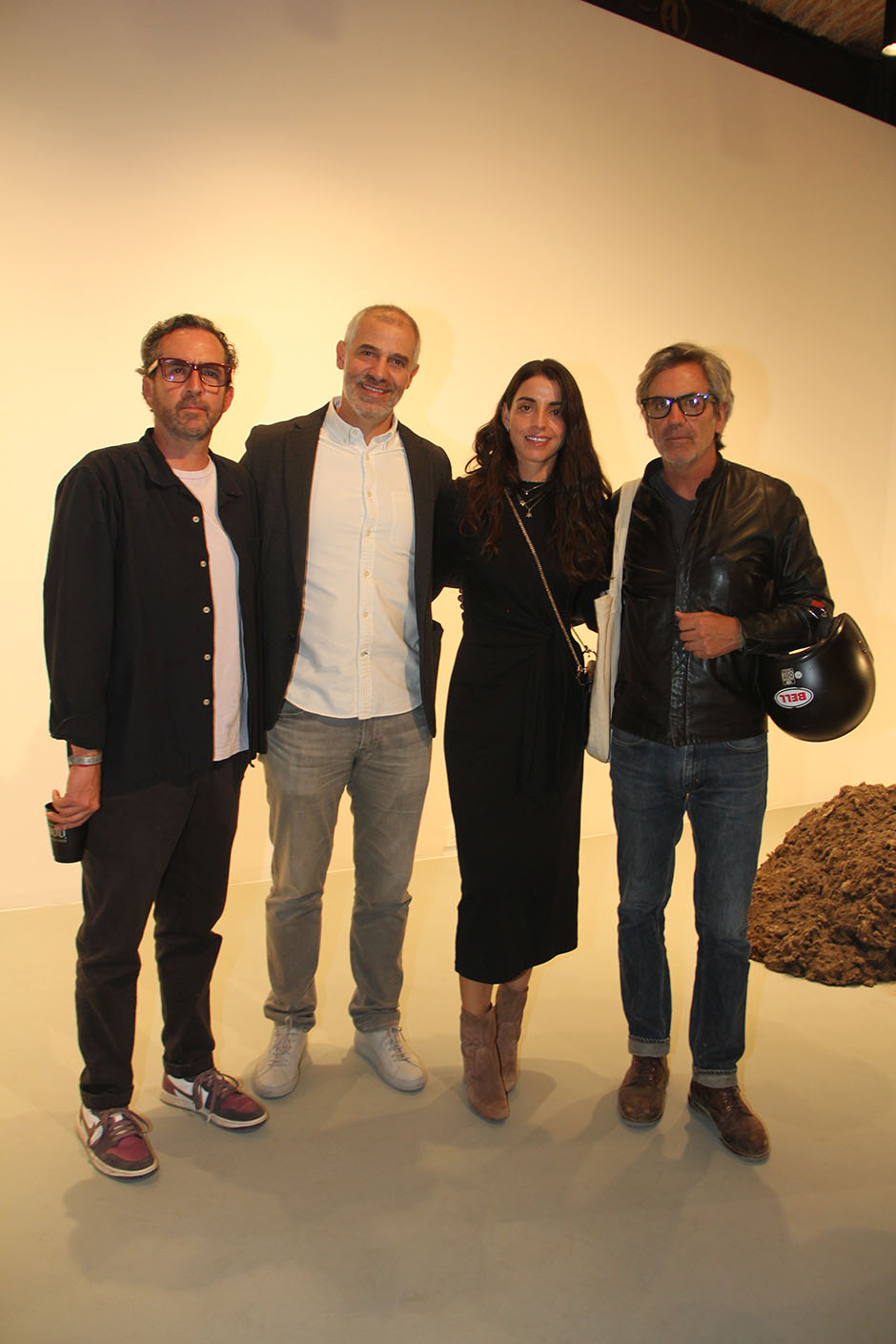 Santiago Lebrija, Rodrigo Lazo, Fernanda Gómez y Gonzalo Lebrija
