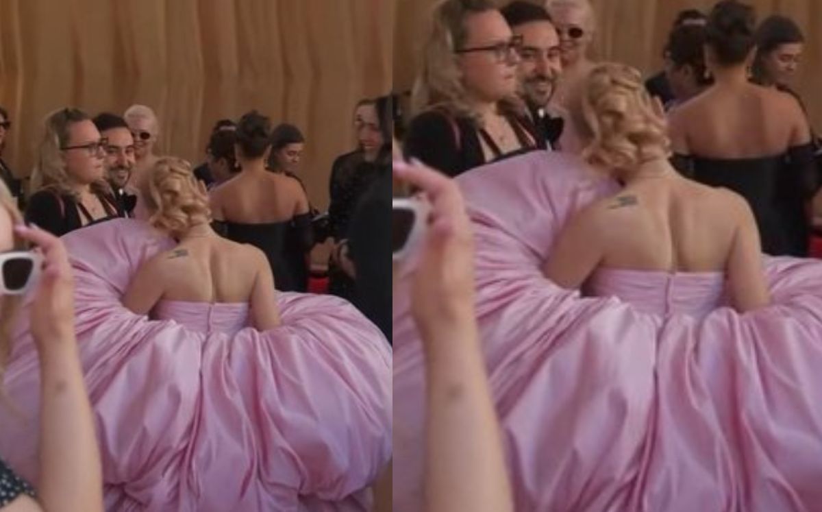 Ariana Grande usa vestido rosa en Oscar 2024; ¿cuál es su significado? (X)