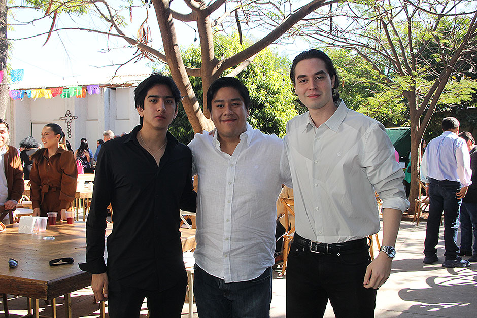 Gael Alfaro, César Gómez y Piero Chaurand