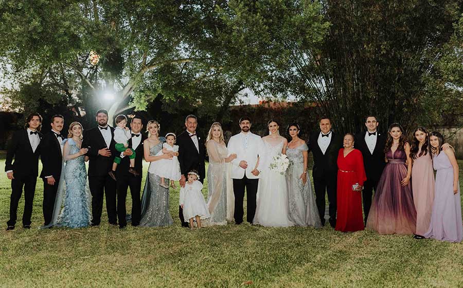 Familiares de los novios