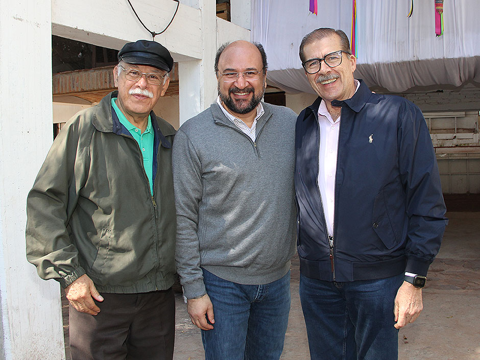 Sergio Silva, Flavio Berenal y Jorge Urdapilleta.
