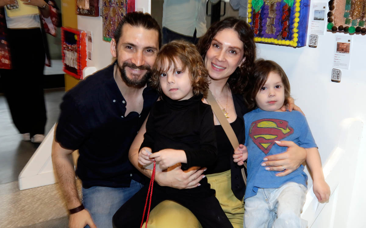 Luis Obeso, Alejandra Arancibia, Mikel Obeso y Luka Obeso