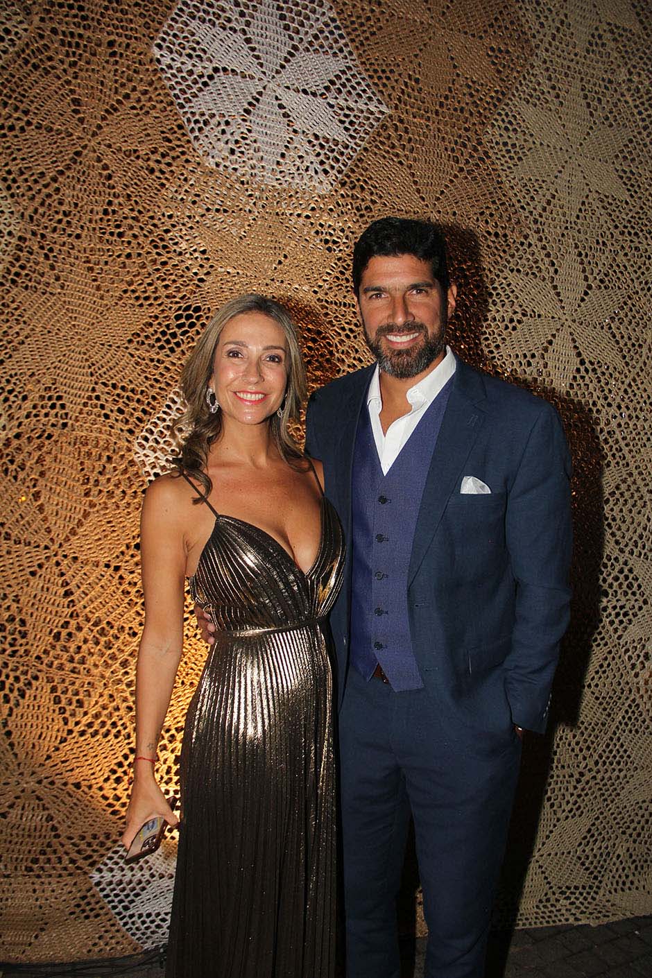 Paola Firenza y Sebastián Abreu