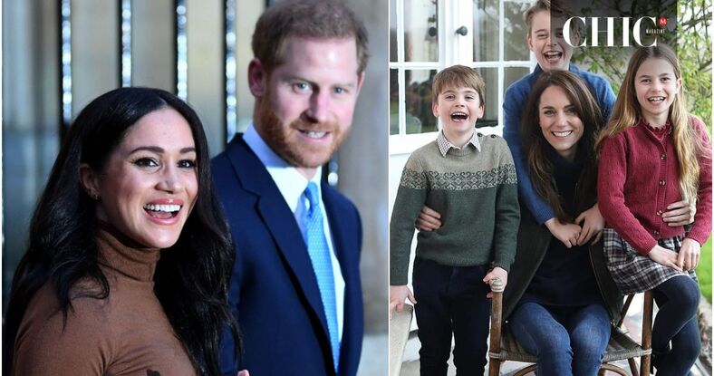 Meghan y Harry reaccionan a la foto editada de Kate Middleton (Foto: Instagram/Getty)